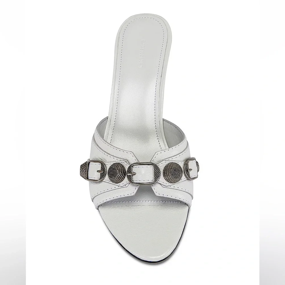 Balenciaga Cagole Mule in White Size 7.5 - Picture 6 of 15